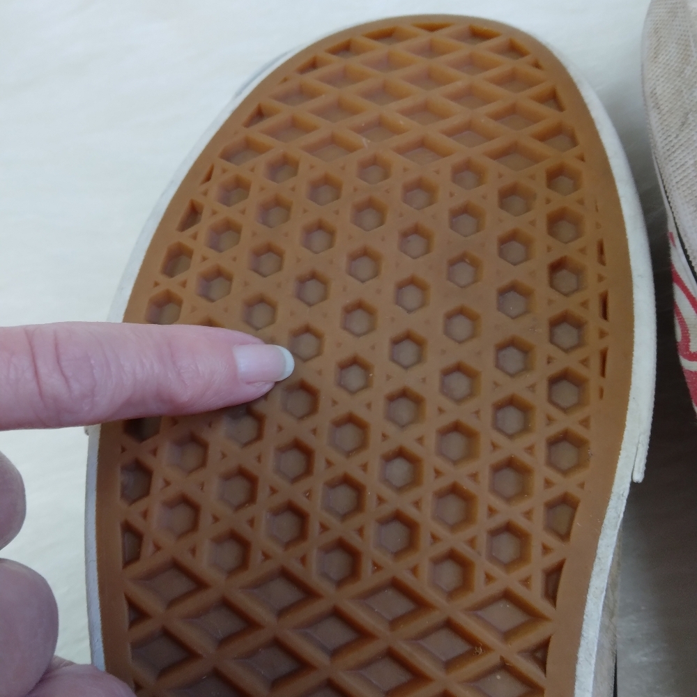 SHOES Vans Off the Wall logo print shoes, men's 9. - Picture 11 of 16